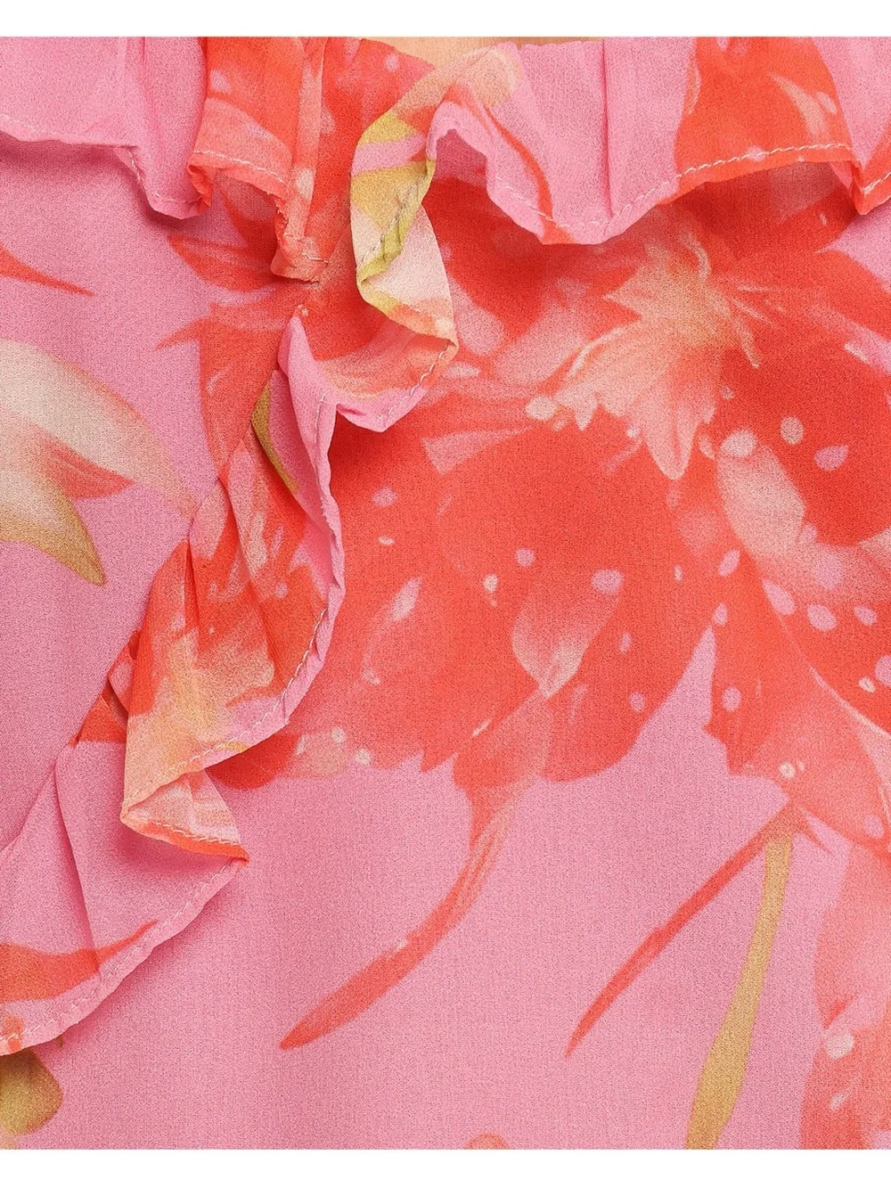 Petal and Pup Charli Pink Floral Tropical Print Slip Midi Dress NWT XS - Picture 6 of 15